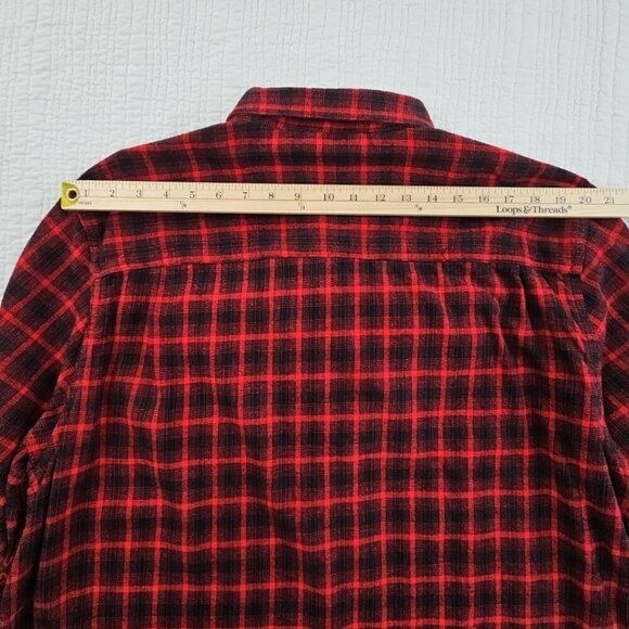Coleman Midweight Flannel Shirt Men's XXL Red Black Plaid EUC LN Long Sleeves - Picture 11 of 15